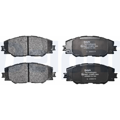 Delphi | Bremsbelagsatz, Scheibenbremse | LP2003