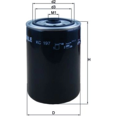 KC 197 Kraftstofffilter KC 197 Kraftstofffilter