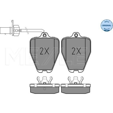 025 214 5218/W Bremsbelagsatz, Scheibenbremse MEYLE-ORIGINAL: True to OE.