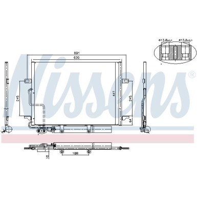 94614 Kondensator, Klimaanlage ** FIRST FIT **