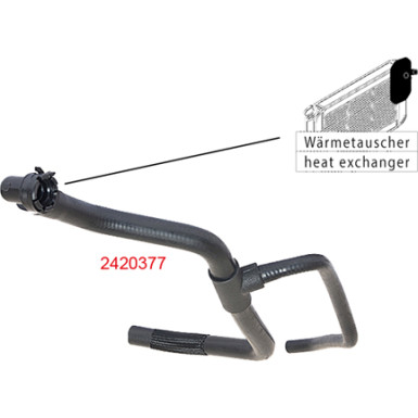 2420377 Heizungsschlauch GREENPARTS 2420377 Heizungsschlauch GREENPARTS