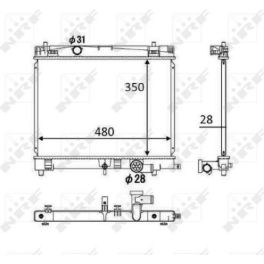 58501 Kühler, Motorkühlung