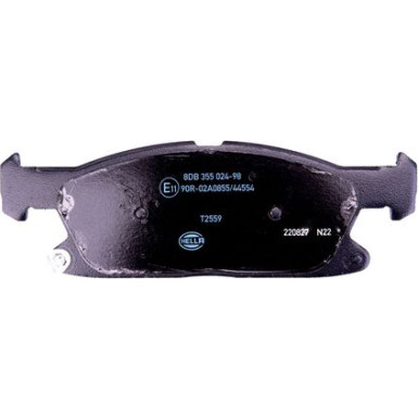 Hella | Bremsbelagsatz, Scheibenbremse | 8DB 355 024-981