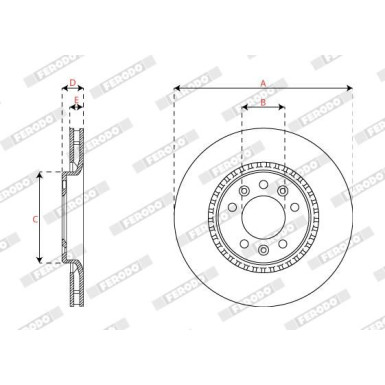 DDF2783C Bremsscheibe PREMIER DDF2783C Bremsscheibe PREMIER