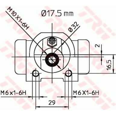 TRW | Radbremszylinder | BWC227