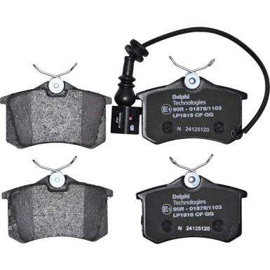 Delphi | Bremsbelagsatz, Scheibenbremse | LP1815