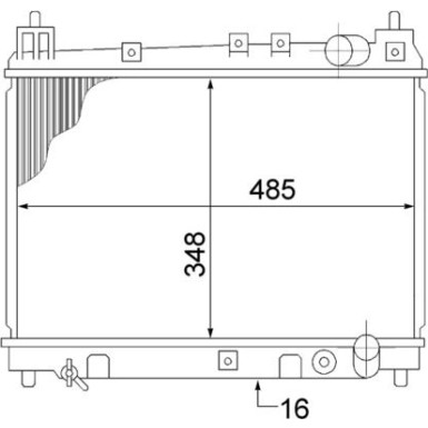 CR 1524 000S Kühler, Motorkühlung BEHR