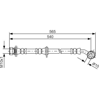 BOSCH | Bremsschlauch | 1 987 481 561
