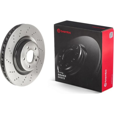 Brembo 2 x BREMBO Bremsscheibe PRIME LINE - UV Coated 09.B744.51