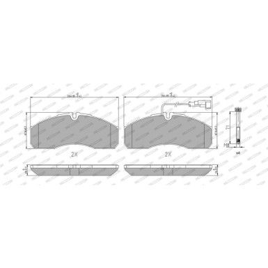 Ferodo | Bremsbelagsatz, Scheibenbremse | FVR4248