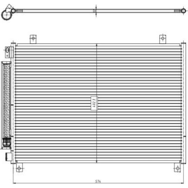 NRF 350461 Klimakondensator für SUZUKI Baleno II Schrägheck (FW, EW) mit Trockner