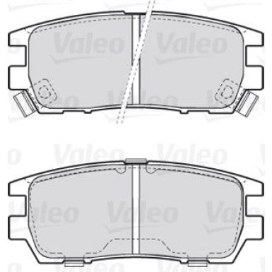 Valeo | Bremsbelagsatz, Scheibenbremse | 301519