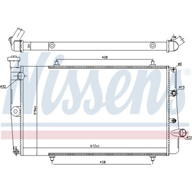 Nissens | Kühler, Motorkühlung | 634811
