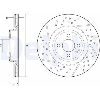 Delphi | Bremsscheibe | BG4789C