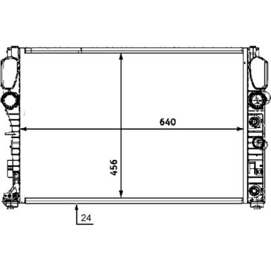 Mahle | Kühler, Motorkühlung | CR 513 000S