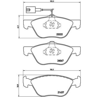 Brembo Bremsbelagsatz, Scheibenbremse PRIME LINE P 23 112