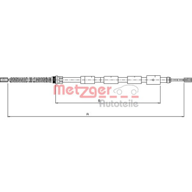 Metzger | Seilzug, Feststellbremse | 10.645