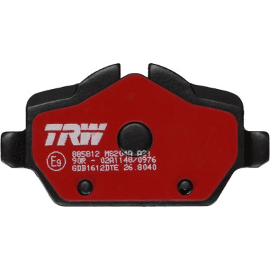 TRW Bremsbelagsatz, Scheibenbremse DTEC COTEC GDB1612DTE