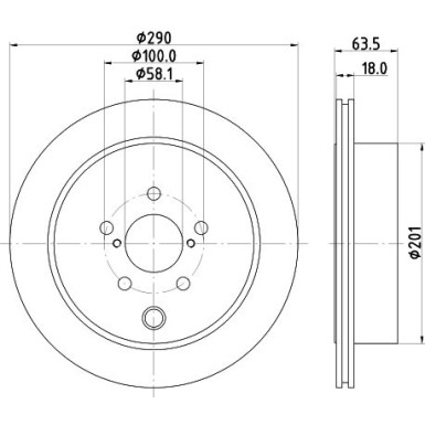 Hella | Bremsscheibe | 8DD 355 122-281