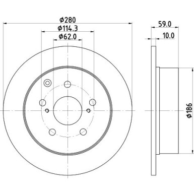 Hella | Bremsscheibe | 8DD 355 119-121