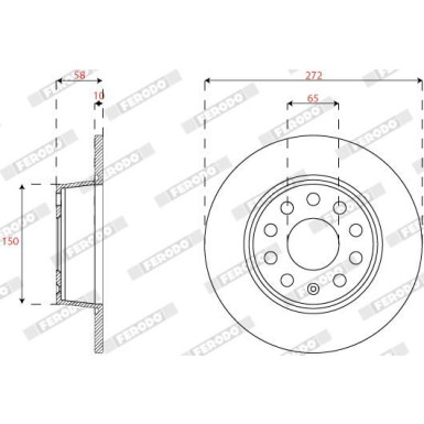DDF2825C Bremsscheibe PREMIER DDF2825C Bremsscheibe PREMIER