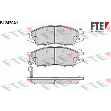 9010751 Bremsbelagsatz, Scheibenbremse 9010751 Bremsbelagsatz, Scheibenbremse