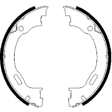 0 986 487 609 Bremsbackensatz, Feststellbremse