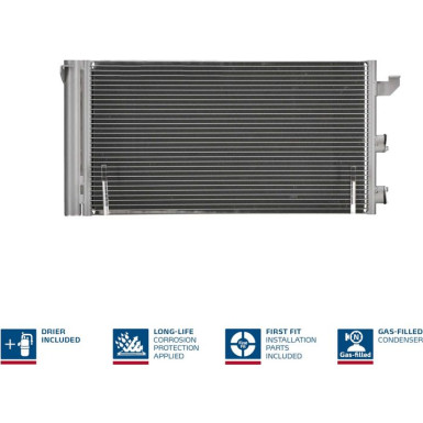 940173 Kondensator, Klimaanlage ** FIRST FIT **
