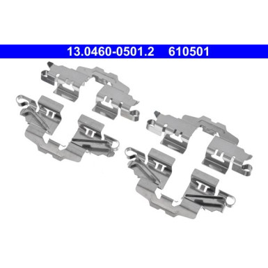 ATE | Zubehörsatz, Scheibenbremsbelag | 13.0460-0501.2