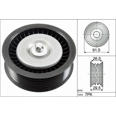 532 0808 10 Umlenk-/Führungsrolle, Keilrippenriemen
