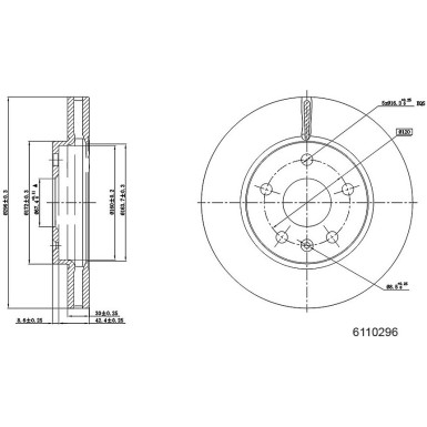 Metzger | Bremsscheibe | 6110296
