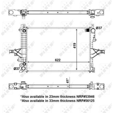 53532 Kühler, Motorkühlung EASY FIT