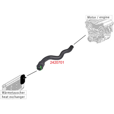 2420701 Heizungsschlauch 2420701 Heizungsschlauch