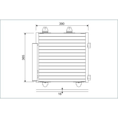 Valeo | Kondensator, Klimaanlage | 822577