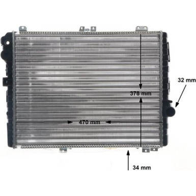 CR 253 000S Kühler, Motorkühlung BEHR