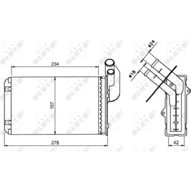 58836 Wärmetauscher, Innenraumheizung