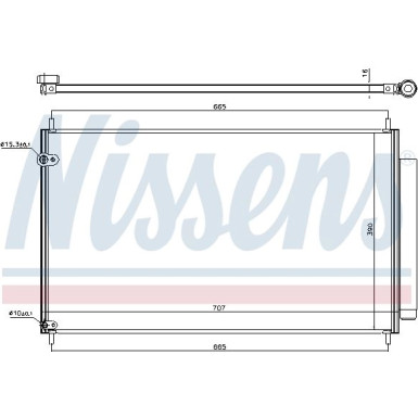 Nissens | Kondensator, Klimaanlage | 940609