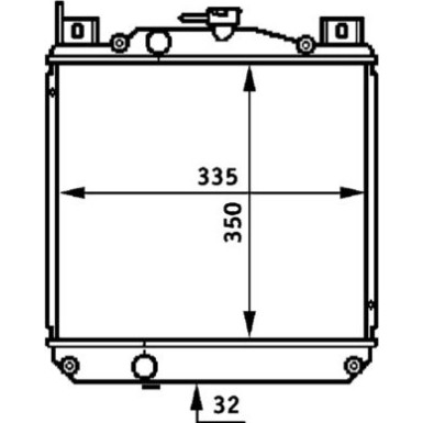 Mahle | Kühler, Motorkühlung | CR 655 000S