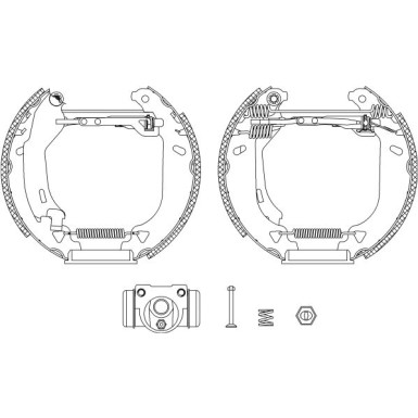 Hella | Bremsbackensatz | 8DB 355 004-271