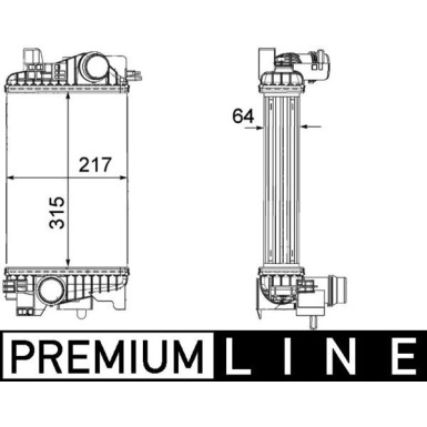 Mahle | Ladeluftkühler | CI 263 000P