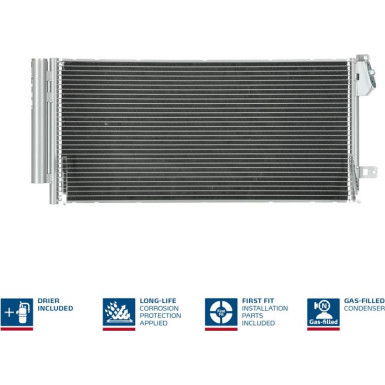940169 Kondensator, Klimaanlage ** FIRST FIT ** 940169 Kondensator, Klimaanlage ** FIRST FIT **