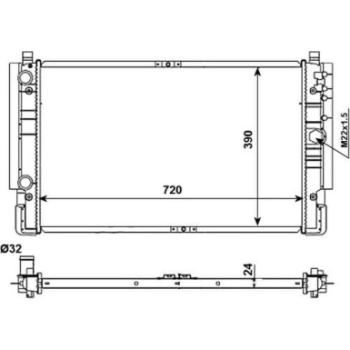 509515 Kühler, Motorkühlung EASY FIT