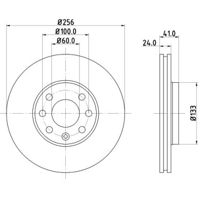 Hella | Bremsscheibe | 8DD 355 127-371