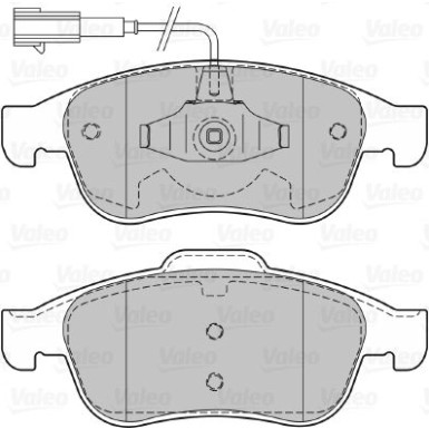 Valeo | Bremsbelagsatz, Scheibenbremse | 601068