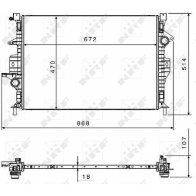 58499 Kühler, Motorkühlung 58499 Kühler, Motorkühlung