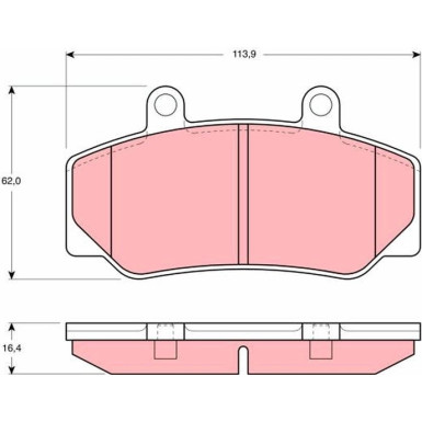 GDB970 Bremsbelagsatz, Scheibenbremse GDB970 Bremsbelagsatz, Scheibenbremse