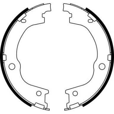 0 986 487 780 Bremsbackensatz, Feststellbremse