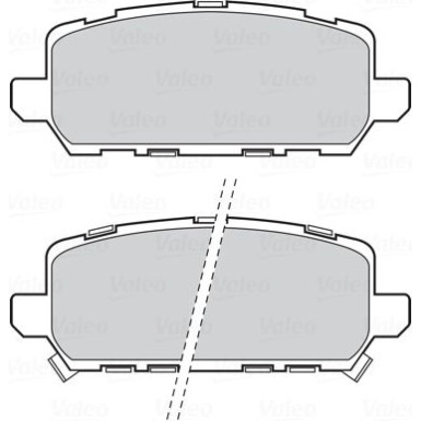 Valeo | Bremsbelagsatz, Scheibenbremse | 302314