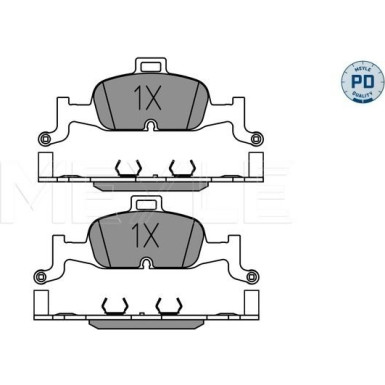 025 224 0216/PD Bremsbelagsatz, Scheibenbremse MEYLE-PD: Advanced performance and design.