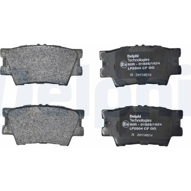Delphi | Bremsbelagsatz, Scheibenbremse | LP2004 Delphi | Bremsbelagsatz, Scheibenbremse | LP2004